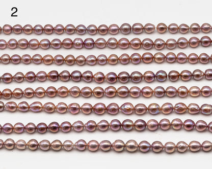 9-11mm Edison Pearl in Full Strand, Freshwater Pearl in Natural Colors with High Luster, Pre-Strung for Jewelry Making, SKU # 3111EP