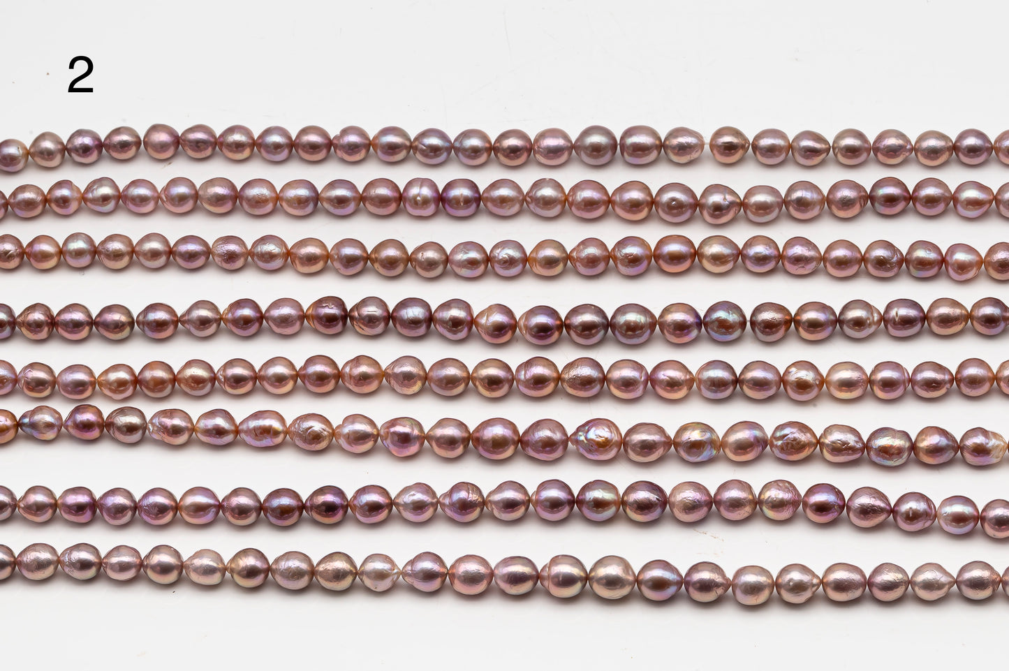 9-11mm Edison Pearl in Full Strand, Freshwater Pearl in Natural Colors with High Luster, Pre-Strung for Jewelry Making, SKU # 3111EP