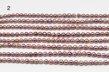 9-11mm Edison Pearl in Full Strand, Freshwater Pearl in Natural Colors with High Luster, Pre-Strung for Jewelry Making, SKU # 3111EP