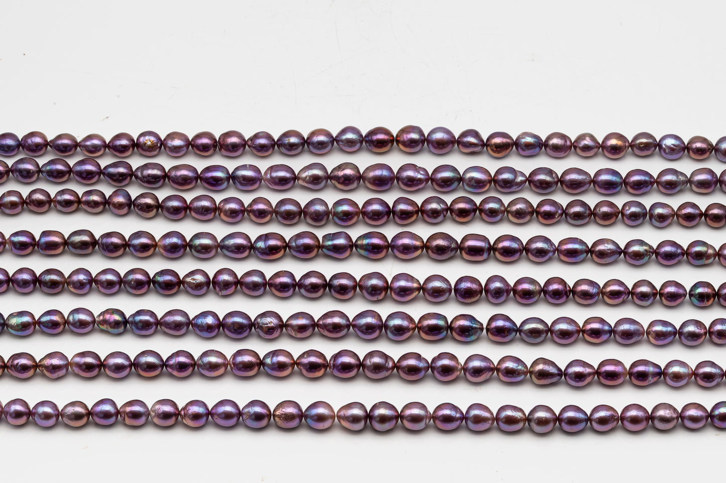 9-11mm Edison Pearl in Full Strand, Freshwater Pearl in Natural Colors with High Luster, Pre-Strung for Jewelry Making, SKU # 3114EP