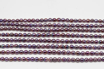 9-11mm Edison Pearl in Full Strand, Freshwater Pearl in Natural Colors with High Luster, Pre-Strung for Jewelry Making, SKU # 3114EP