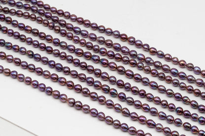 9-11mm Edison Pearl in Full Strand, Freshwater Pearl in Natural Colors with High Luster, Pre-Strung for Jewelry Making, SKU # 3114EP
