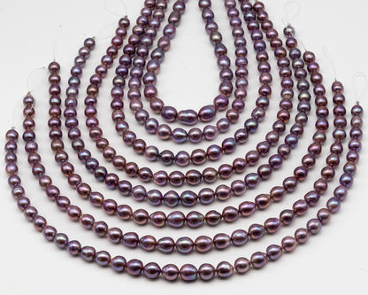 9-11mm Edison Pearl in Full Strand, Freshwater Pearl in Natural Colors with High Luster, Pre-Strung for Jewelry Making, SKU # 3115EP