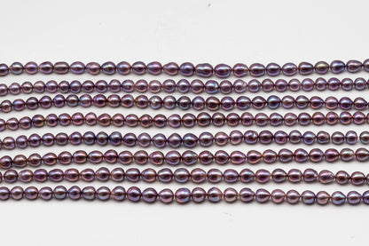 9-11mm Edison Pearl in Full Strand, Freshwater Pearl in Natural Colors with High Luster, Pre-Strung for Jewelry Making, SKU # 3115EP