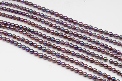 9-11mm Edison Pearl in Full Strand, Freshwater Pearl in Natural Colors with High Luster, Pre-Strung for Jewelry Making, SKU # 3115EP