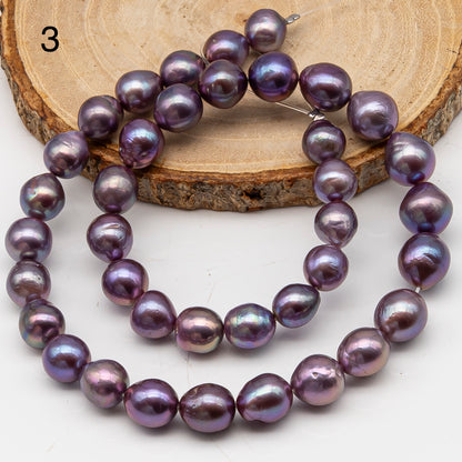 9-11mm Edison Pearl in Full Strand, Freshwater Pearl in Natural Colors with High Luster, Pre-Strung for Jewelry Making, SKU # 3115EP