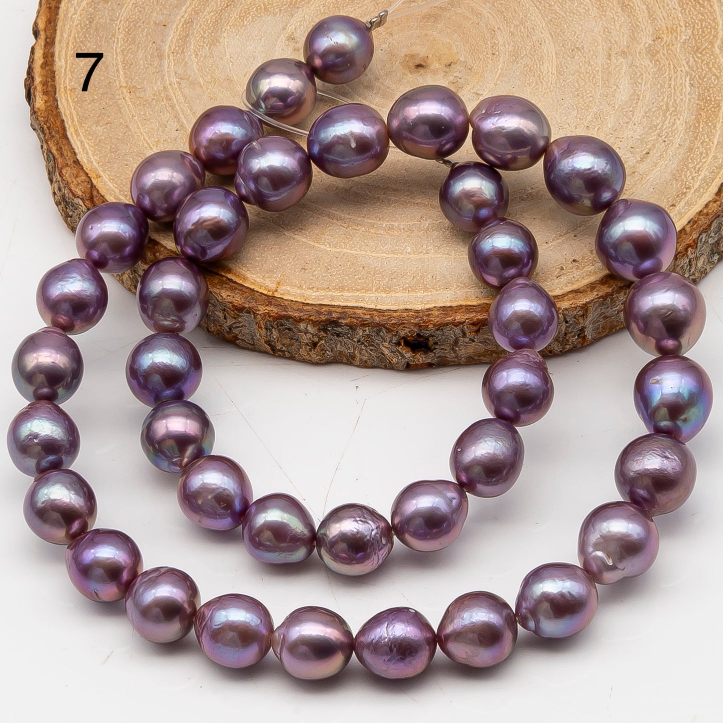 9-11mm Edison Pearl in Full Strand, Freshwater Pearl in Natural Colors with High Luster, Pre-Strung for Jewelry Making, SKU # 3115EP