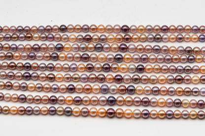 10-12mm Edison Pearl in Full Strand, Freshwater Pearl in Natural Colors with High Luster, Pre-Strung for Jewelry Making, SKU # 3117EP
