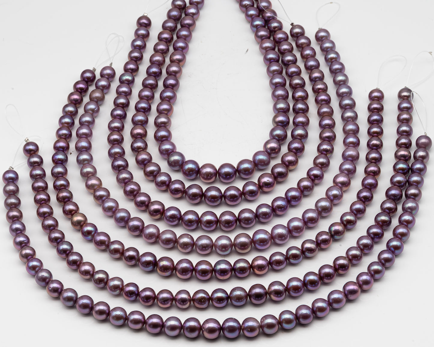 10-12mm Edison Pearl in Full Strand, Freshwater Pearl in Natural Colors with High Luster, Pre-Strung for Jewelry Making, SKU # 3118EP