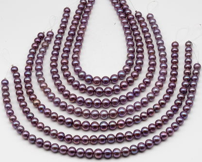 10-12mm Edison Pearl in Full Strand, Freshwater Pearl in Natural Colors with High Luster, Pre-Strung for Jewelry Making, SKU # 3118EP