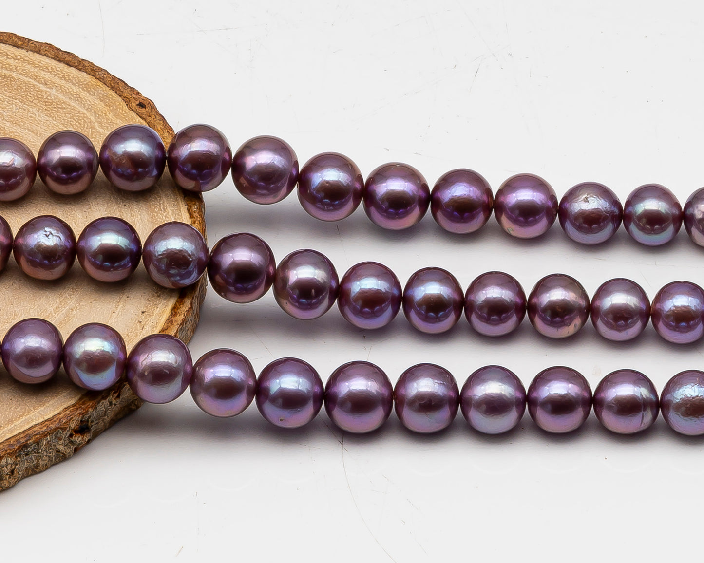 10-12mm Edison Pearl in Full Strand, Freshwater Pearl in Natural Colors with High Luster, Pre-Strung for Jewelry Making, SKU # 3118EP