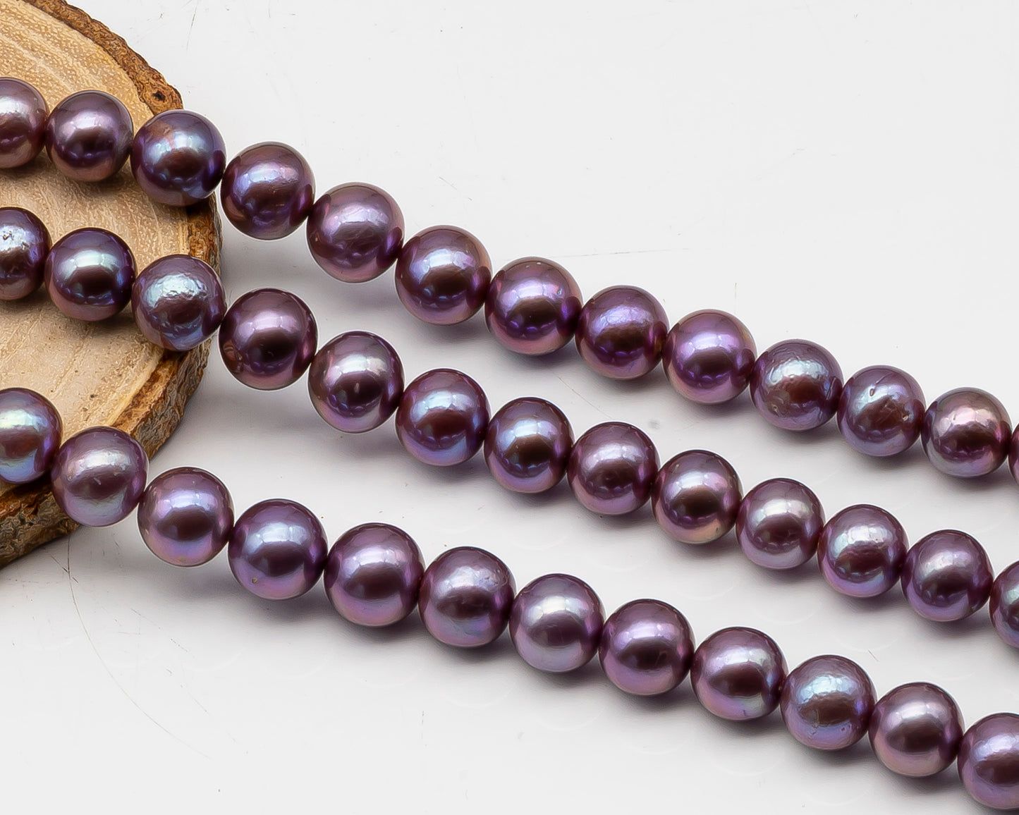 10-12mm Edison Pearl in Full Strand, Freshwater Pearl in Natural Colors with High Luster, Pre-Strung for Jewelry Making, SKU # 3118EP