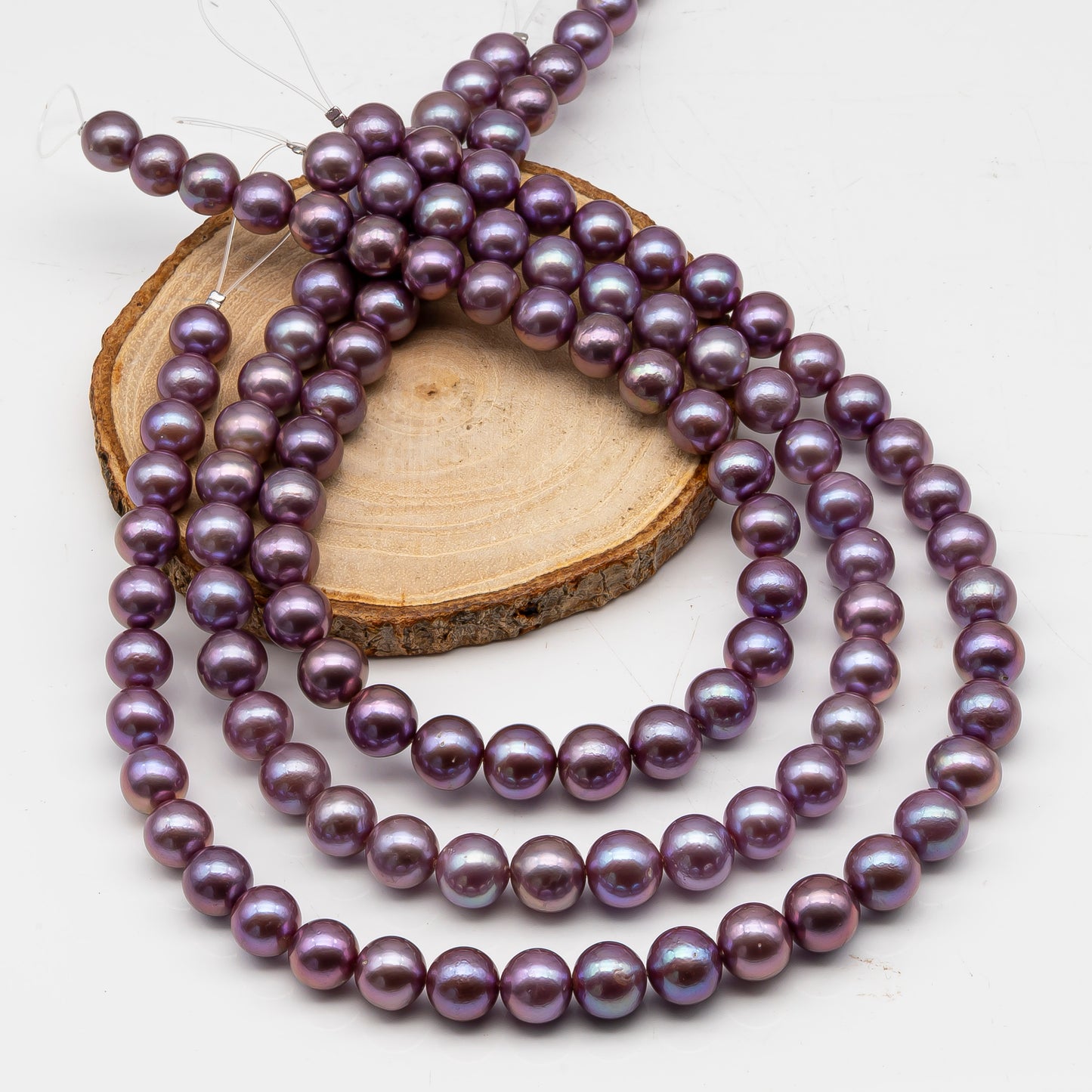 10-12mm Edison Pearl in Full Strand, Freshwater Pearl in Natural Colors with High Luster, Pre-Strung for Jewelry Making, SKU # 3118EP