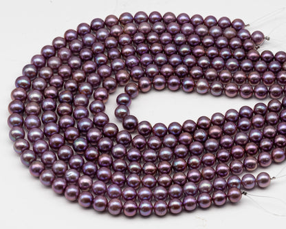 10-12mm Edison Pearl in Full Strand, Freshwater Pearl in Natural Colors with High Luster, Pre-Strung for Jewelry Making, SKU # 3118EP