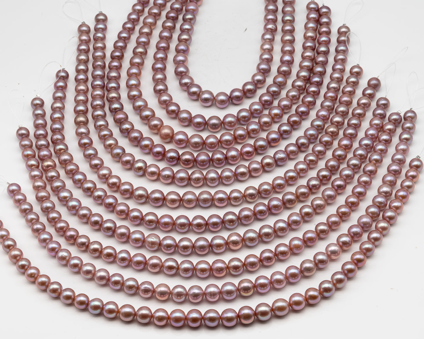 10-12mm Edison Pearl in Full Strand, Freshwater Pearl in Natural Colors with High Luster, Pre-Strung for Jewelry Making, SKU # 3119EP