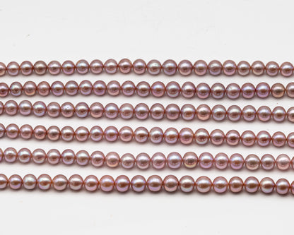 10-12mm Edison Pearl in Full Strand, Freshwater Pearl in Natural Colors with High Luster, Pre-Strung for Jewelry Making, SKU # 3119EP