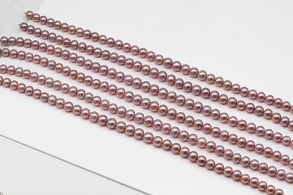 10-12mm Edison Pearl in Full Strand, Freshwater Pearl in Natural Colors with High Luster, Pre-Strung for Jewelry Making, SKU # 3119EP