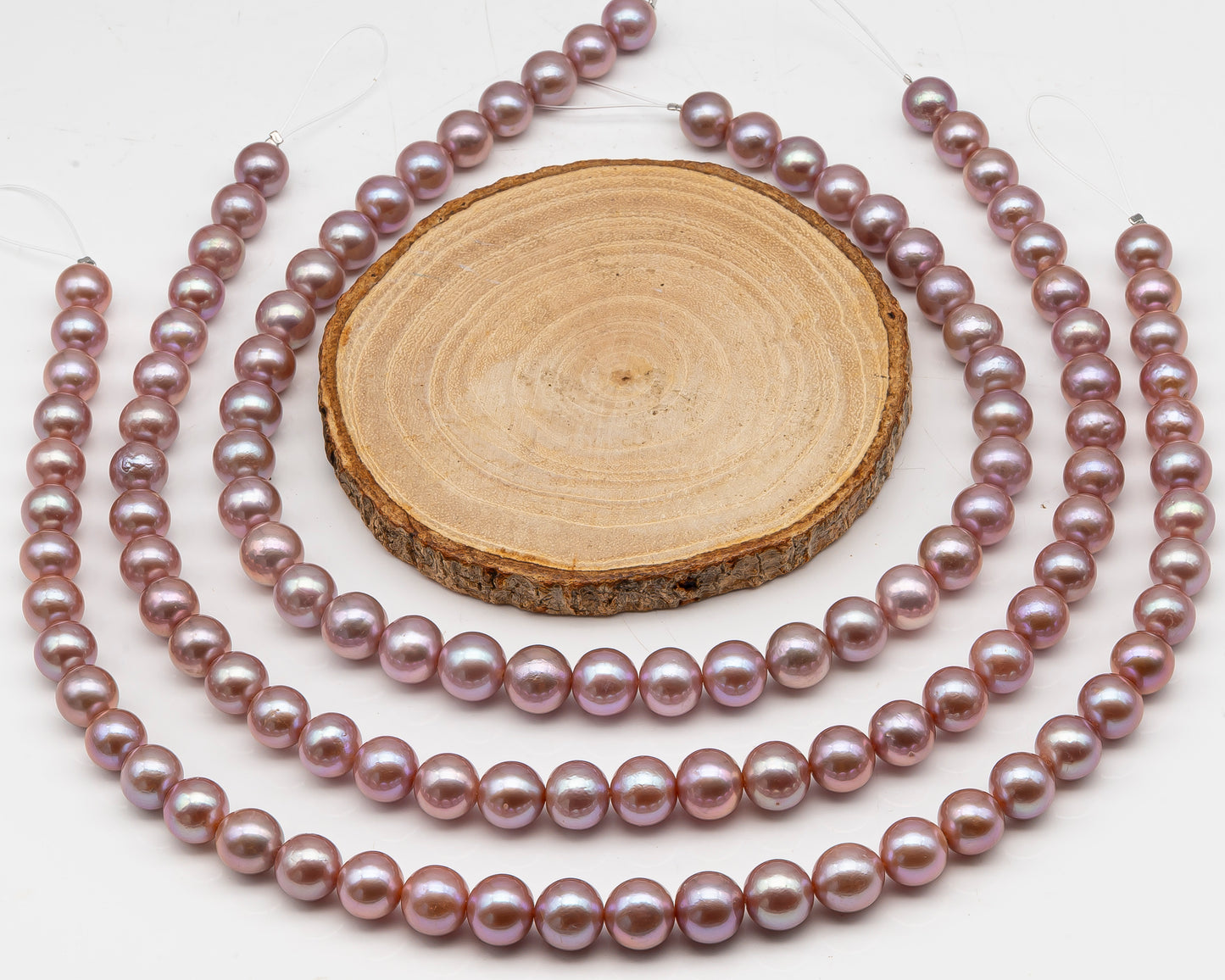 10-12mm Edison Pearl in Full Strand, Freshwater Pearl in Natural Colors with High Luster, Pre-Strung for Jewelry Making, SKU # 3119EP