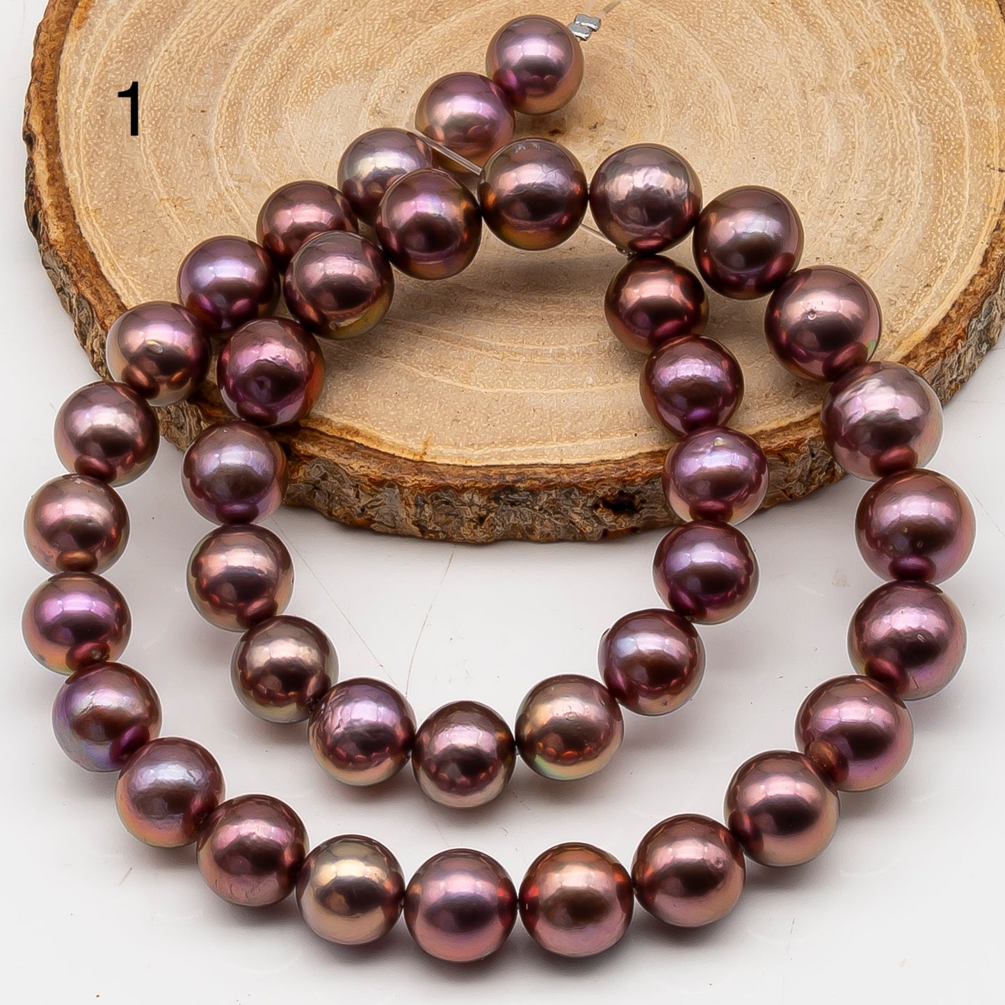 10-12mm Edison Pearl in Full Strand, Freshwater Pearl in Natural Colors with High Luster, Pre-Strung for Jewelry Making, SKU # 3120EP