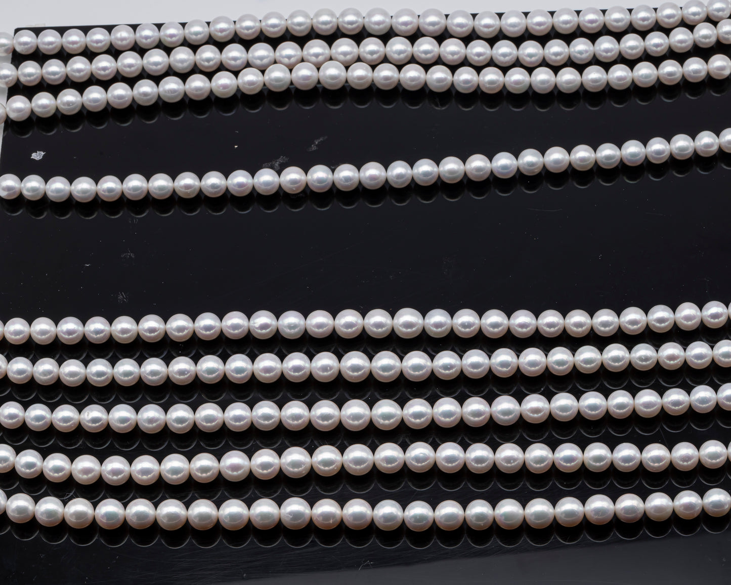 AAA 10-12mm Edison Pearl in Full Strand, Freshwater Pearl in White Colors with High Luster, Pre-Strung for Jewelry Making, SKU # 3121EP