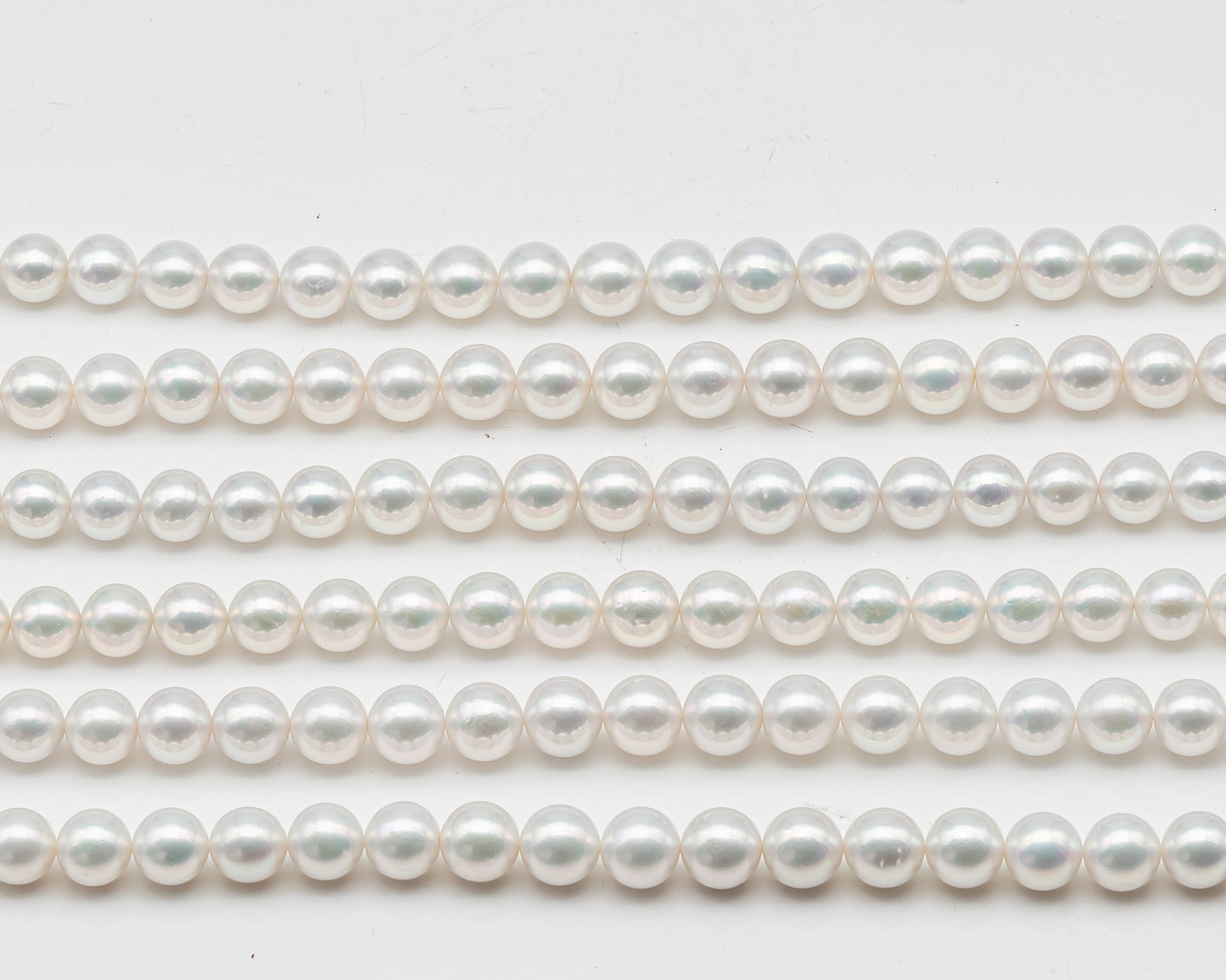 AAA 10-12mm Edison Pearl in Full Strand, Freshwater Pearl in White Colors with High Luster, Pre-Strung for Jewelry Making, SKU # 3122EP