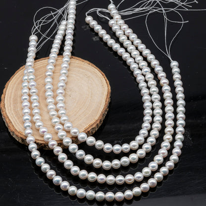 7.5-8.5mm Freshwater Pearl in Full Strand, Natural Colors with High Luster, Pre-Strung for Jewelry Making, SKU # 3123EP