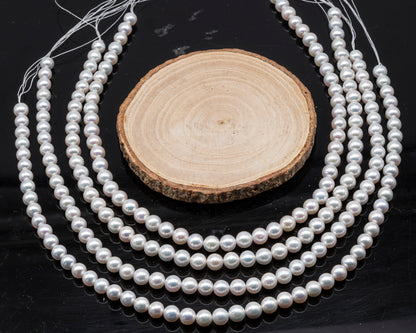 7.5-8.5mm Freshwater Pearl in Full Strand, Natural Colors with High Luster, Pre-Strung for Jewelry Making, SKU # 3123EP