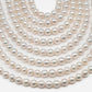 11-13mm Near Round Edison Pearl Strand with High Luster and White Colors, SKU # 2404EP