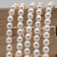 6-7mm Rice Freshwater Pearl in Full Strand, White Color with Nice Luster for Beading, SKU # 2433FW