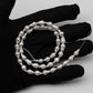 6-7mm Tiny Baroque Pearl, Mini Odd Shape Freshwater Pearl Bead in Natural White Color on a Full Strand, SKU # 2437FW