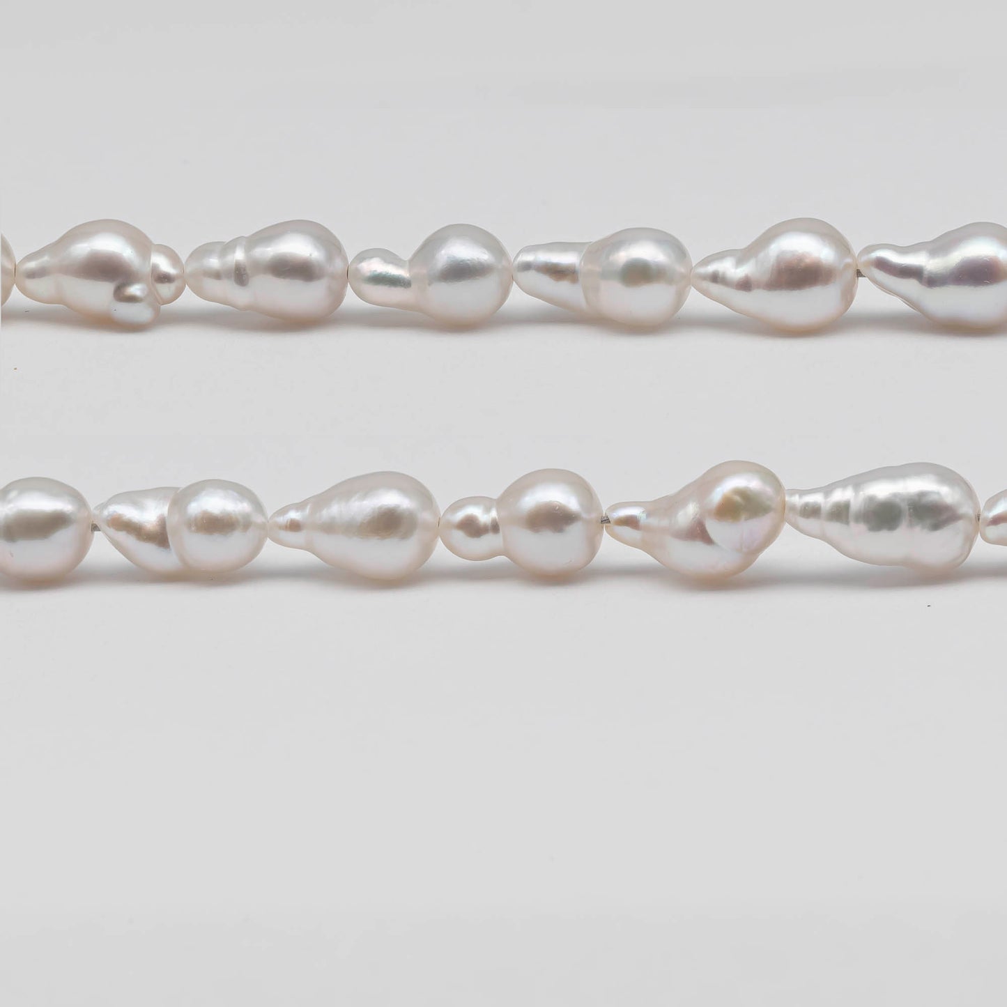 6-7mm Tiny Baroque Pearl, Mini Odd Shape Freshwater Pearl Bead in Natural White Color on a Full Strand, SKU # 2437FW