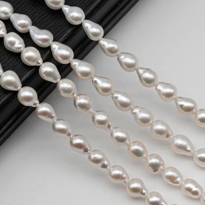 6-7mm Mini Baroque Pearl in Uniform Shape, Small Freshwater Pearl Bead in Natural White Color on a Full Strand, SKU # 2438FW