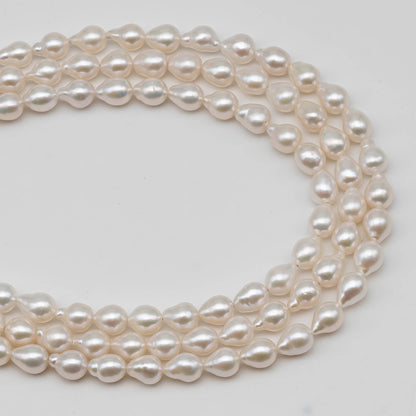6-7mm Mini Baroque Pearl in Uniform Shape, Small Freshwater Pearl Bead in Natural White Color on a Full Strand, SKU # 2438FW