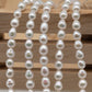 5-5.5mm or 6-7mm Rice Pearl in Natural White Color with High Lusters, Teardrop Shape Full Strand for Jewelry Making or Breading, SKU # 2439FW