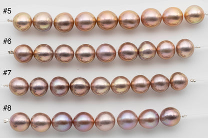 11-12mm Round Edison Pearl with Nice Luster in Freshwater Natural Color for Jewelry Making, SKU # 1235EP