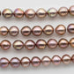 11-12mm Near Round Edison Pearl, Freshwater in Natural Color with Nice Luster for Beading, SKU # 1234EP