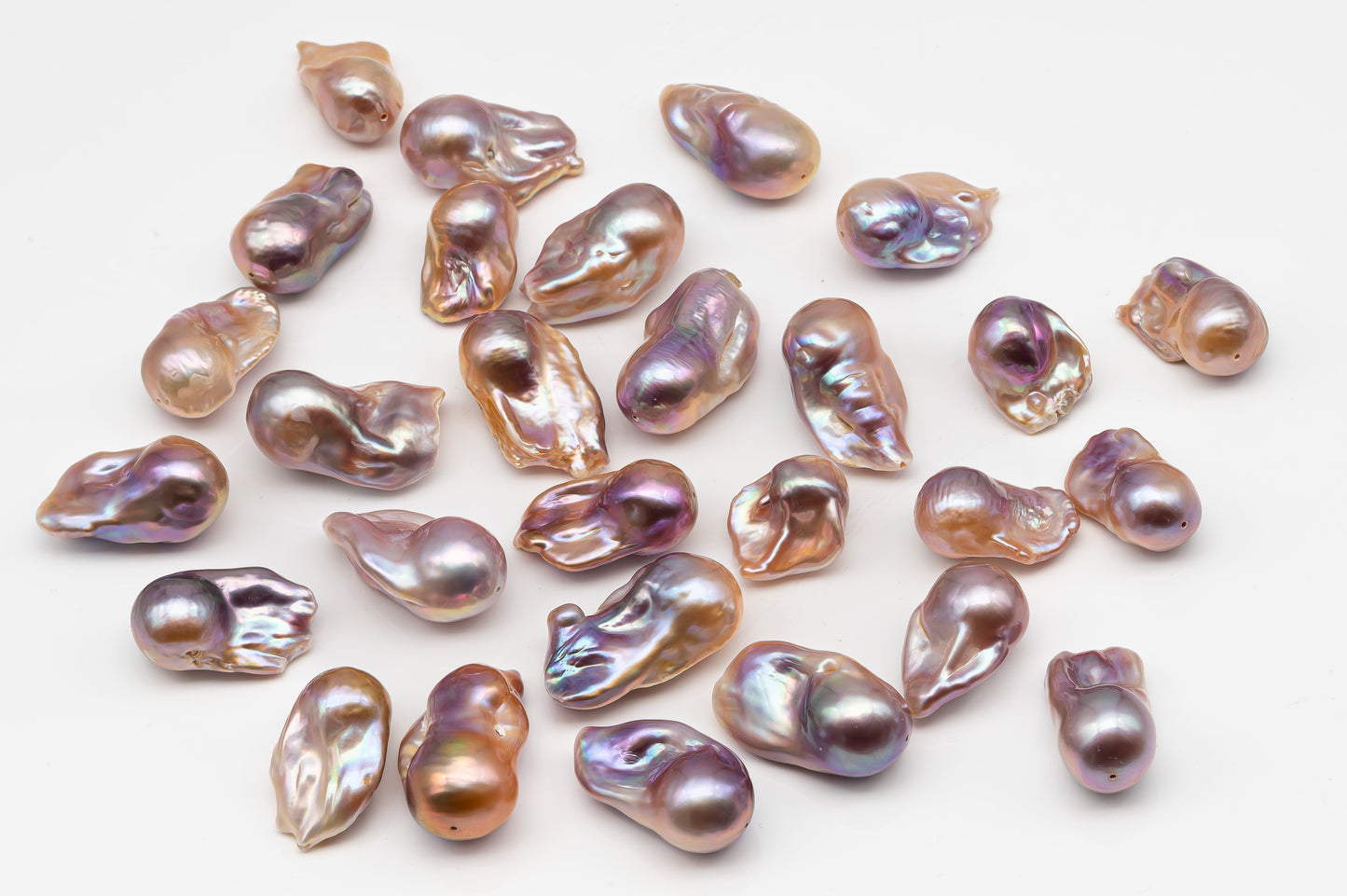 Large Size Baroque Pearl Natural Color, From 14-18 x 22-28mm Drop Shape, Full Strand, 1 Pc, or Large Hole, SKU # 2897BA
