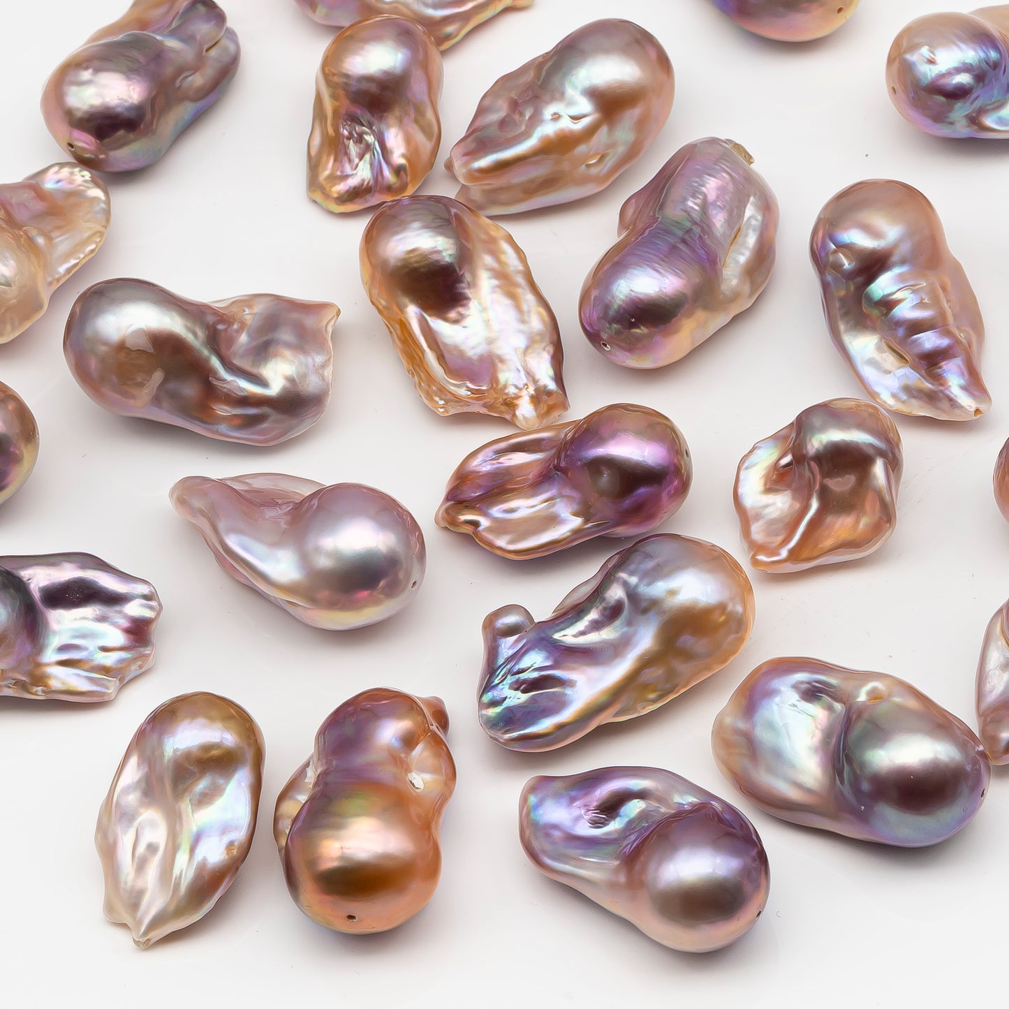 Large Size Baroque Pearl Natural Color, From 14-18 x 22-28mm Drop Shape, Full Strand, 1 Pc, or Large Hole, SKU # 2897BA