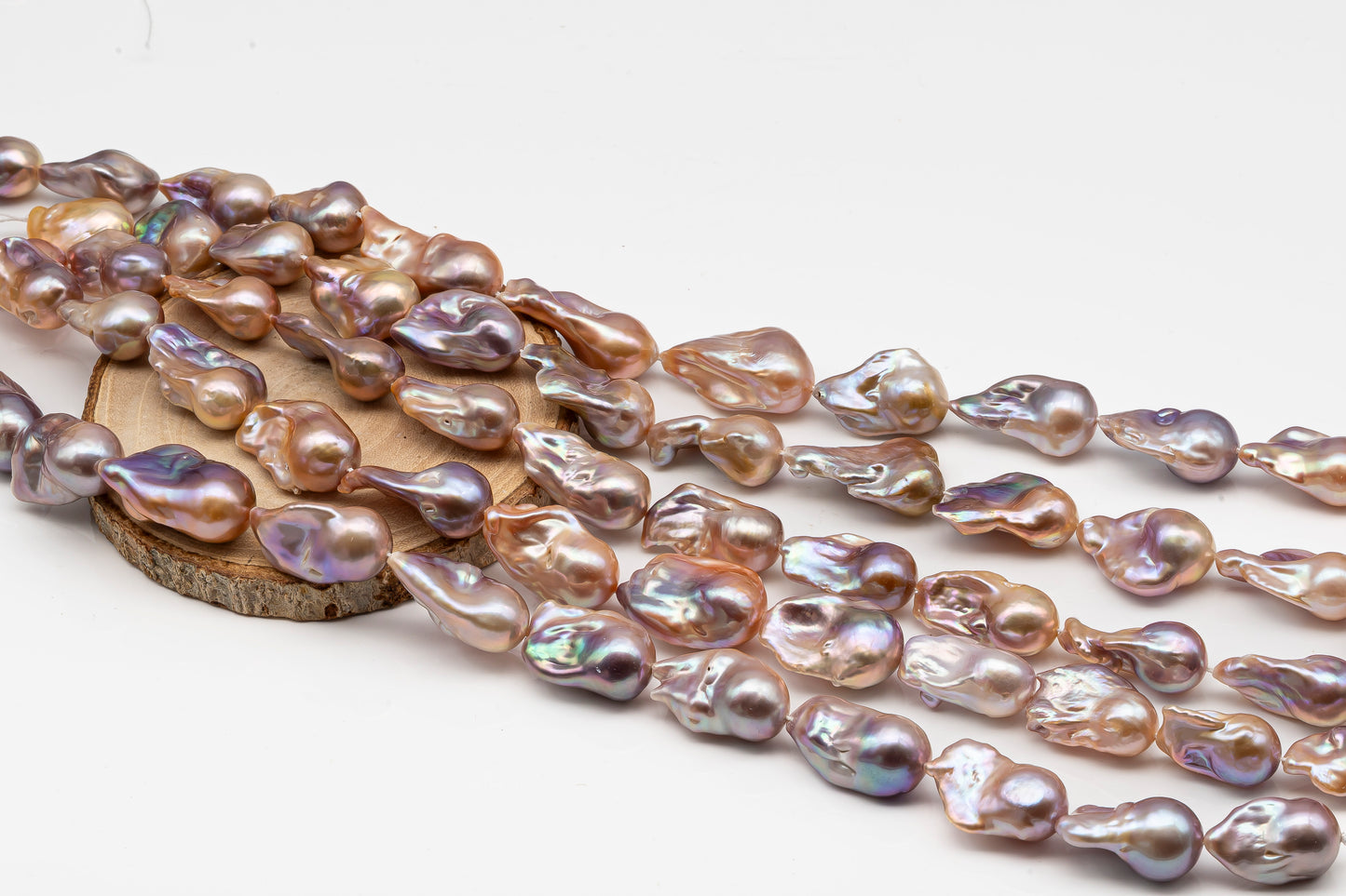 Large Size Baroque Pearl Natural Color, From 14-18 x 22-28mm Drop Shape, Full Strand, 1 Pc, or Large Hole, SKU # 2897BA