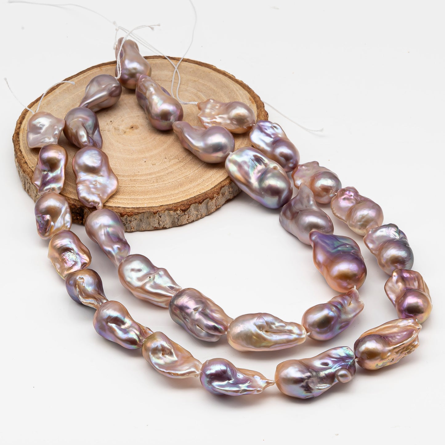 Large Size Baroque Pearl Natural Color, From 14-18 x 22-28mm Drop Shape, Full Strand, 1 Pc, or Large Hole, SKU # 2897BA