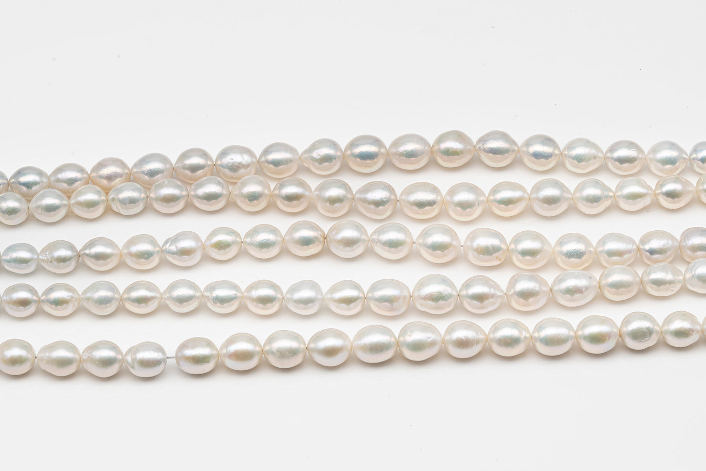 9-12mm Edison Pearl Strand with High Luster and White Colors, SKU # 2900EP