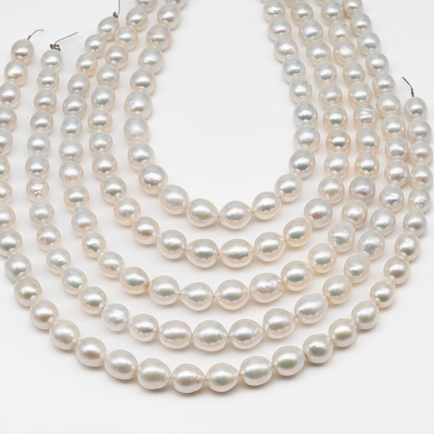 9-12mm Edison Pearl Strand with High Luster and White Colors, SKU # 2900EP