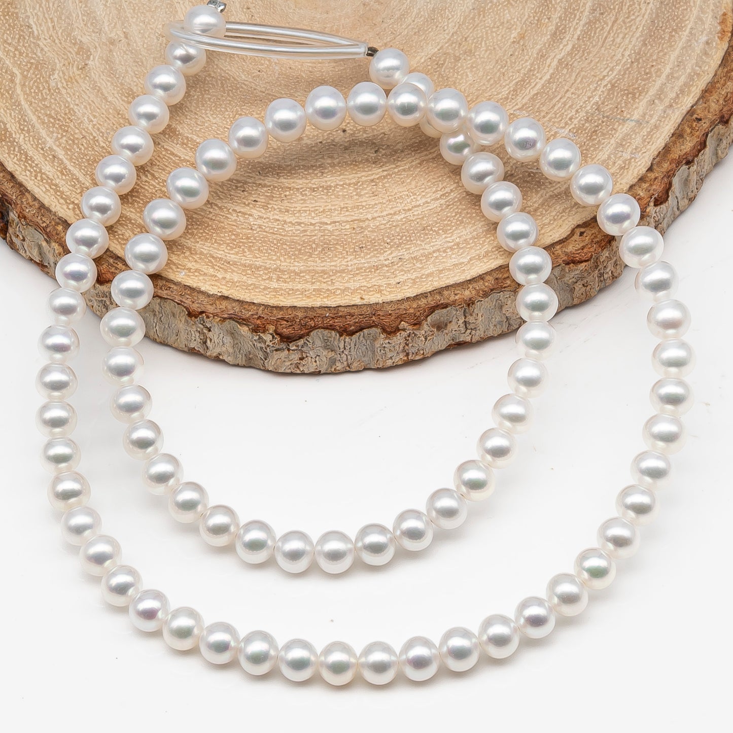 AAA 3-3.5mm, 4.5-5mm, or 5-5.5mm White Freshwater Pearl Bead in Round for Jewelry Making, SKU # 2901FW