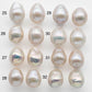 11-12mm Freshwater Edison Pearl Loose Pair Undrilled with Limited Blemishes and High Luster for Making Earring, SKU # 1358EP