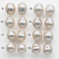 11-12mm Freshwater Edison Pearl Loose Pair Undrilled with Limited Blemishes and High Luster for Making Earring, SKU # 1358EP