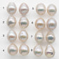 11-12mm Freshwater Edison Pearl Loose Pair Undrilled with Limited Blemishes and High Luster for Making Earring, SKU # 1358EP