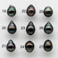 11-12mm Loose Tahitian Pearl Drop in Natural Colors and High Lusters, Undrilled Single Piece for Jewelry Making, SKU # 1651TH