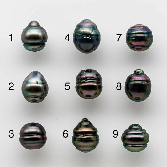 11-12mm Undrilled Tahitian Pearl Drop with High Luster and Natural Color, Loose Single Piece for Jewelry Making, SKU # 1652TH