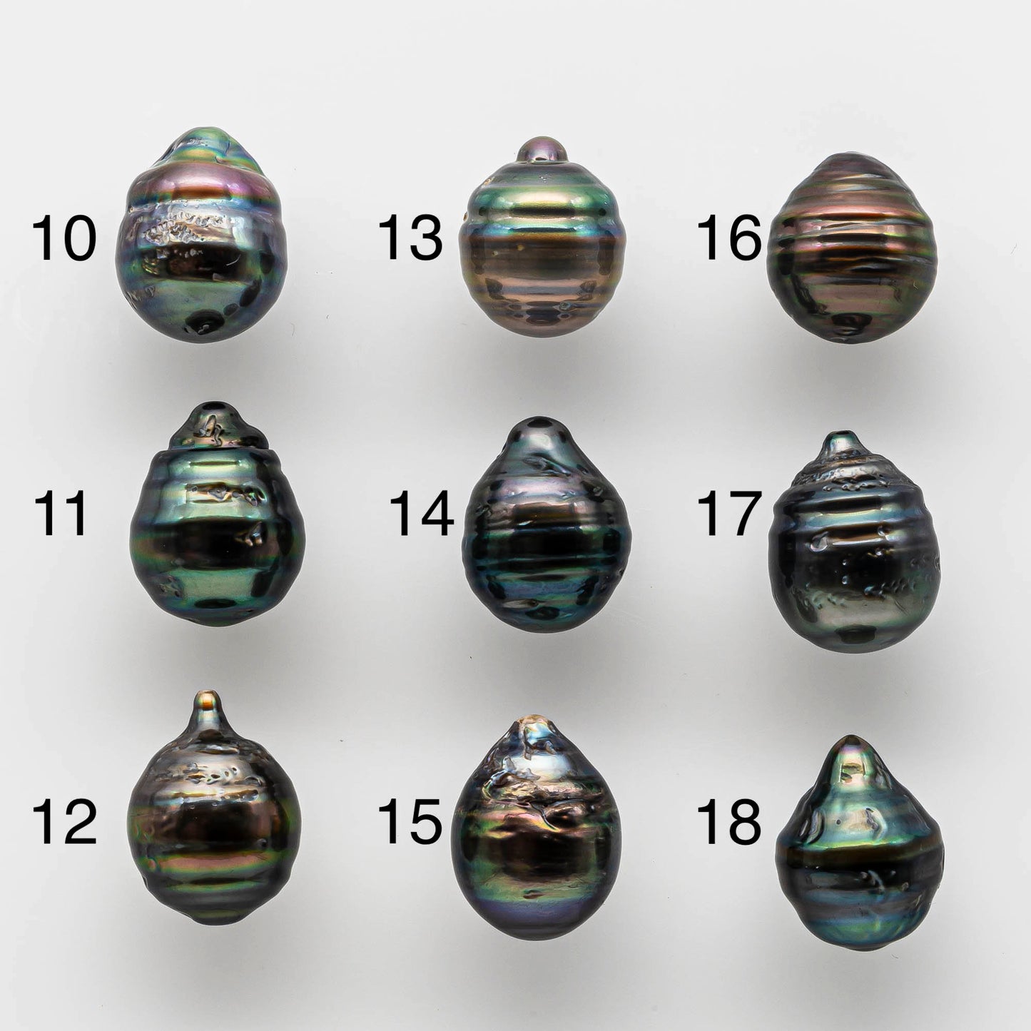 11-12mm Loose Tahitian Pearl Bead Drop Undrilled with Natural Color and High Luster, Half or Full Drilled to Large Hole, SKU # 1663TH