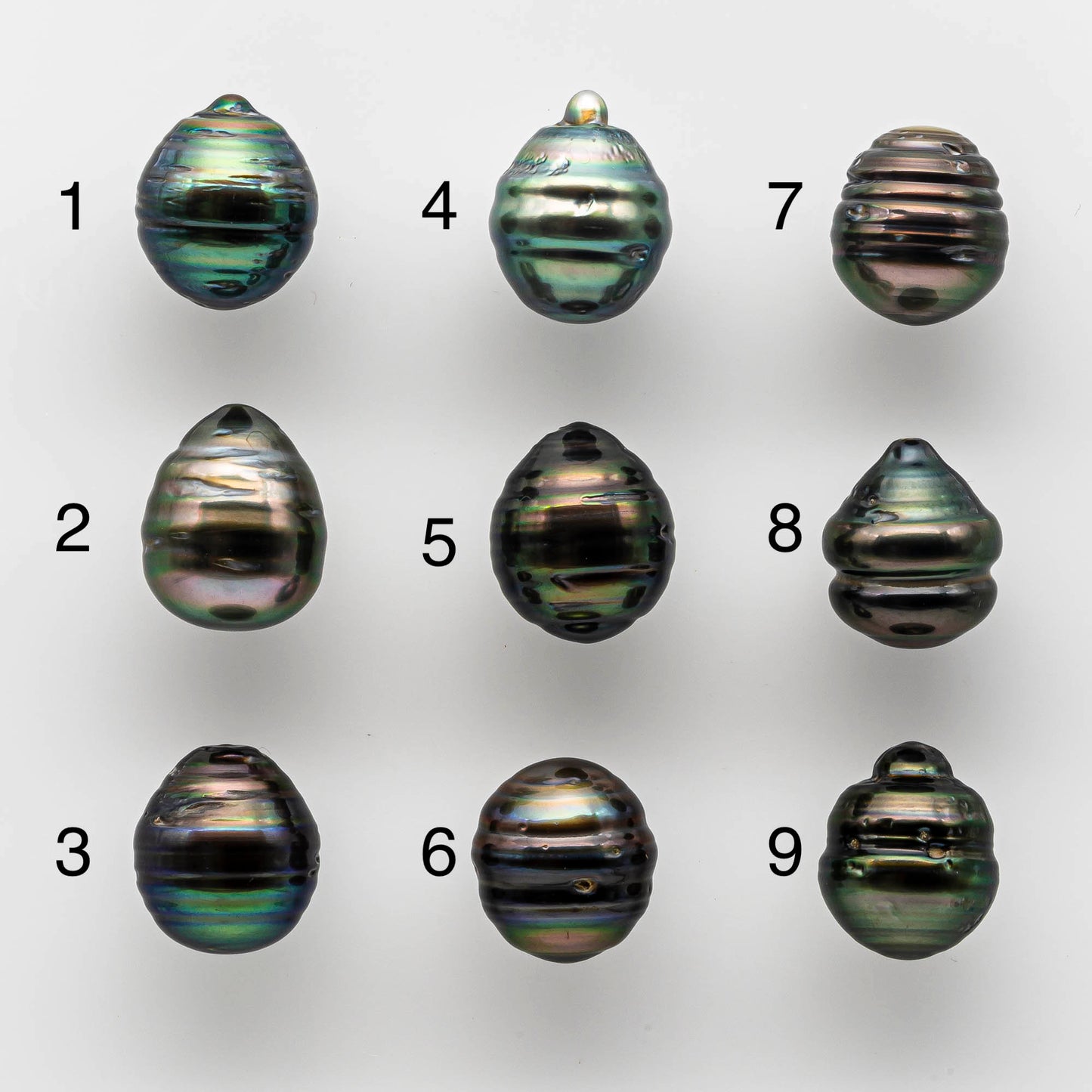 11-12mm Loose Tahitian Pearl Bead Drop Undrilled with Natural Color and High Luster, Half or Full Drilled to Large Hole, SKU # 1663TH